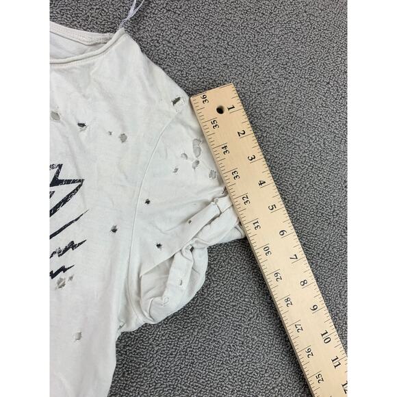 H&M Divided Skull T‎ Shirt Woman's Small White Rock And Roll Snakes Graphic T - Picture 7 of 9